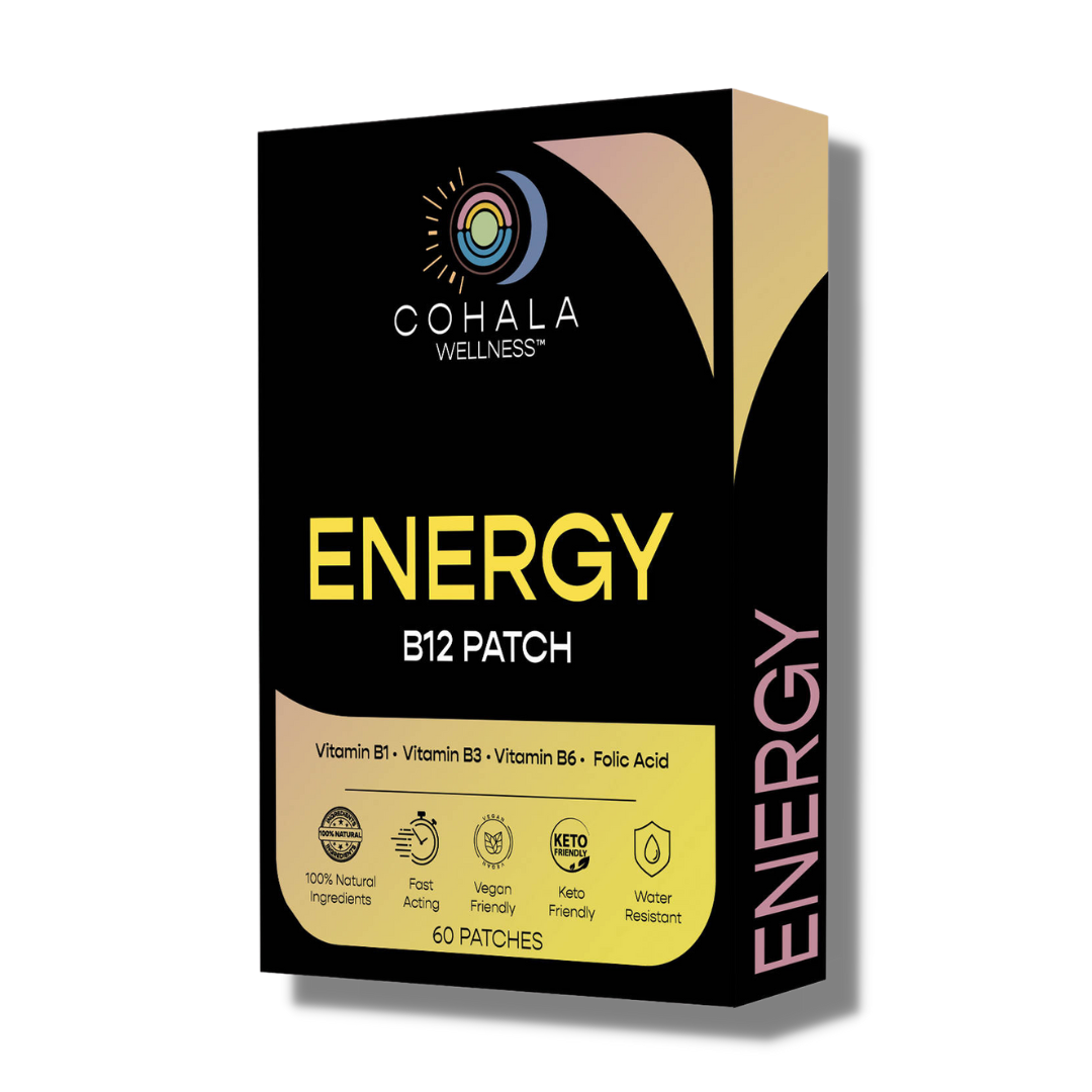 COHALA Wellness Energy B12 Patch box, 60 transdermal patches